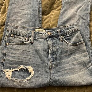 Madewell classic straight Jean size 27